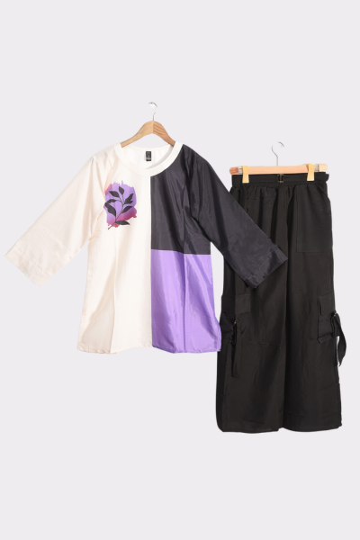 Grip printed 2 piece shirt & trouser