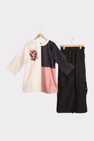 Grip printed 2 piece shirt & trouser