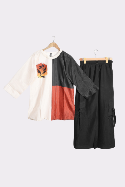 Grip printed 2 piece shirt & trouser