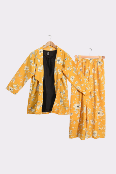 3 Piece Stitched Gown and trouser with separate inner