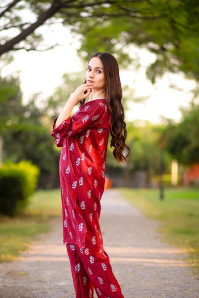 Saleha Block Print 2Pc Dress